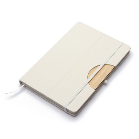 Caderno A5 Capa em Caixa de Leite Reciclado com Logotipo