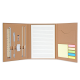 Kit Escritório Capa em Papel Kraft Personalizado