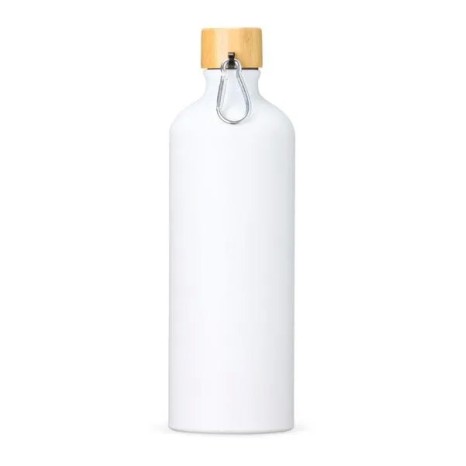 Garrafa em Alumínio Branca 1 Litro Personalizado