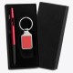 Caneta e Chaveiro em Abs / Metal Vermelho Personalizada