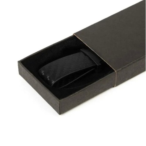 Chaveiro em Metal/Pu Preto Personalizado