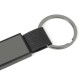 Chaveiro em Metal/Pu Cinza/Preto Personalizado