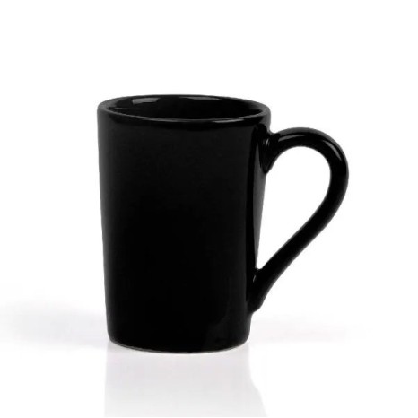 Caneca em Cerâmica Preta 230Ml Personalizada