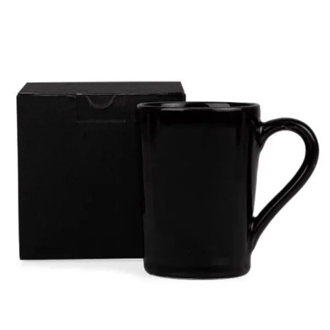 Caneca em Cerâmica Preta 230Ml com Caixa Personalizada