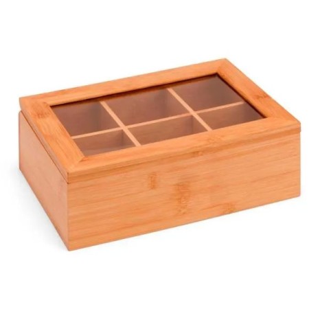Caixa para Chás em Bambu / Poliestireno Personalizada