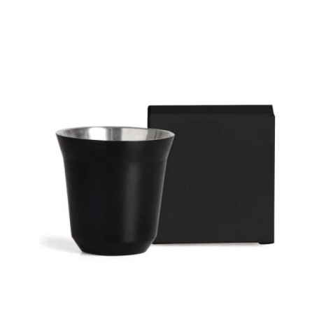 Copo para Café em Aço Inox Preto 60Ml Personalizado