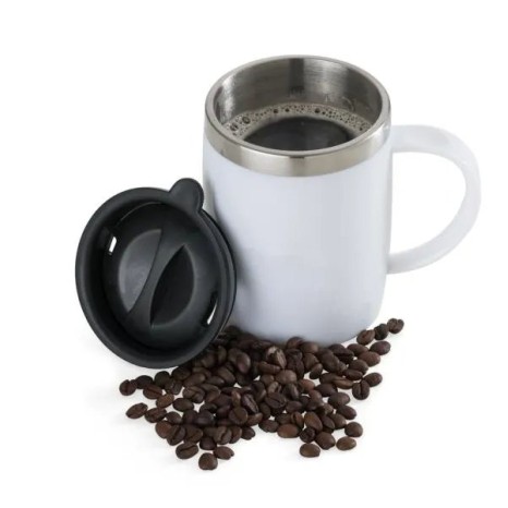 Caneca em Aço Inox / Poliestireno 400 Ml Personalizada