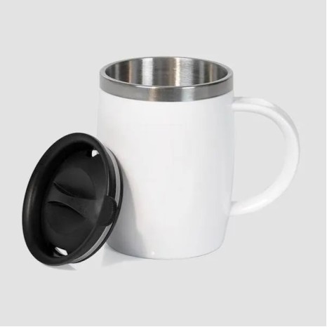 Caneca em Aço Inox / Poliestireno 400 Ml Personalizada
