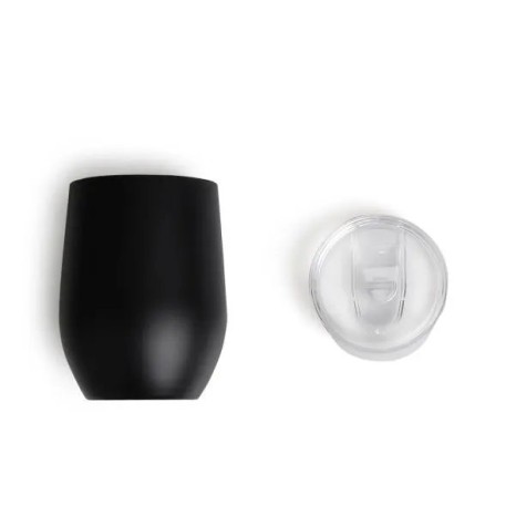 Copo Térmico com Tampa Preto 340 Ml Personalizado