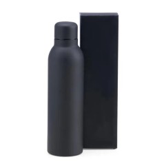 Garrafa em Inox Parede Dupla Preto 470 Ml Personalizado