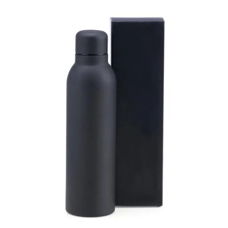 Garrafa em Inox Parede Dupla Preto 470 Ml Personalizado