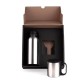 Conjunto de Garrafa e Caneca em Aço Inox 600/180 Ml 2 Pçs Personalizado