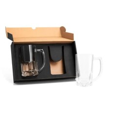 Kit com Canecas de Vidro para Chopp de 340 Ml Personalizado