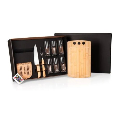 Kit Churrasco, Cerveja e Truco 10 Pçs com Jogo de Baralho Personalizado