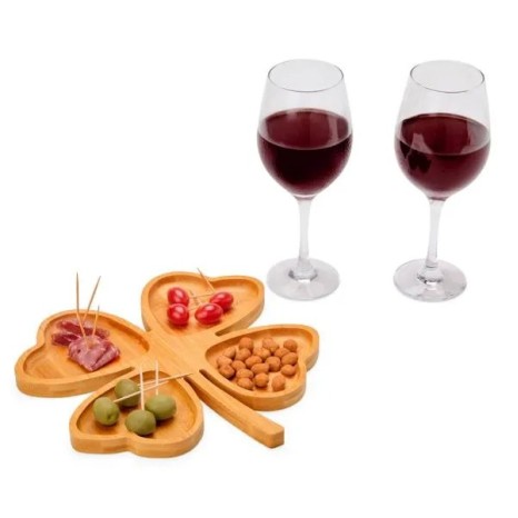 Kit Petisco e Vinho 3 Pçs Não Acompanha Garrafa Personalizado
