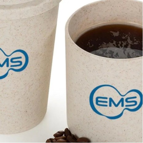 Kit com Copo e Caneca em Fibra de Bambu Personalizado
