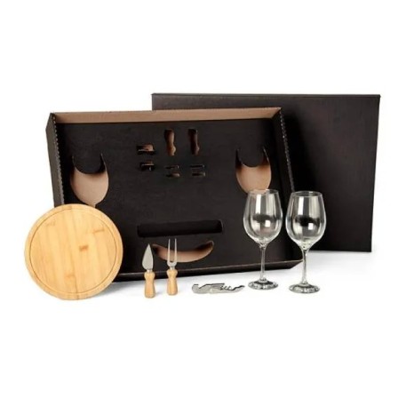 Kit Queijo e Vinho 6 Pçs Personalizado