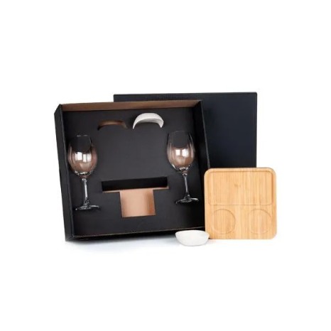 Kit para Petisco, Patê e Vinho 5 Pçs Personalizado