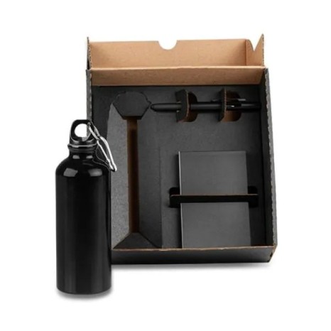 Kit com Squeeze, Caneta e Bloco 3 Pçs Personalizado