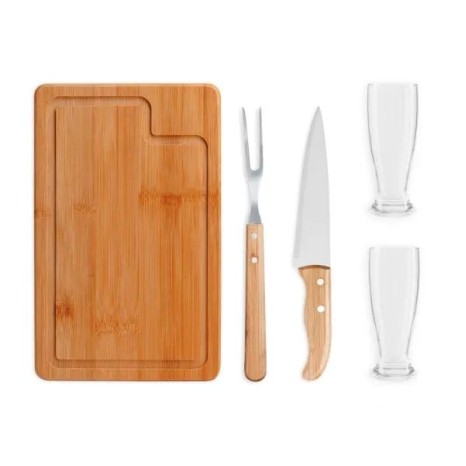 Kit para Churrasco com Copos 5 Pçs Personalizado