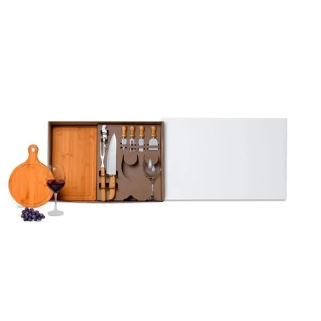 Kit Queijo, Churrasco e Vinho- 11 Pçs Personalizado
