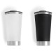 Kit de Copos Térmicos em Aço Inox 500Ml Preto / Branco 2 Pçs Personalizado