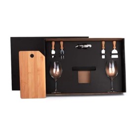 Kit Queijo e Vinho 8 Pçs Personalizado