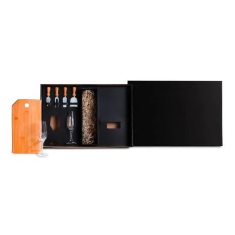 Kit Queijo e Champagne 7 Pçs Personalizado