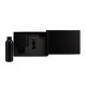 Kit Garrafa, Caderno e Caneta Preto 3 Pçs Personalizado