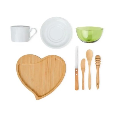 Kit para Café Da Manhã 8 Pçs Personalizado