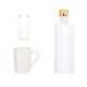 Kit Garrafa, Caneca e Fone Bluetooth 3 Pçs Personalizado