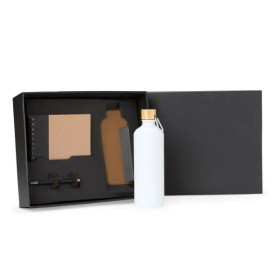 Kit Garrafa, Caderno e Caneta 3 Pçs Personalizado