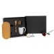 Kit para Café com Vela Aromatizada 4 Pçs Personalizado