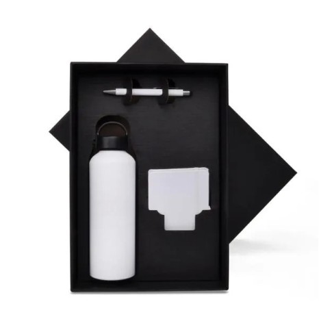 Kit Boas Vindas Branco 3 Pçs Personalizado