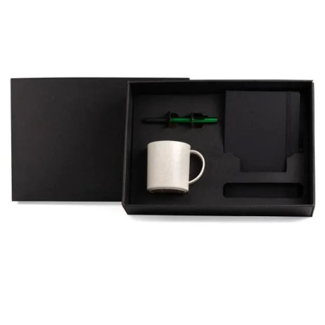 Conjunto Caneca, Caderneta e Caneta 3 Peças Personalizado