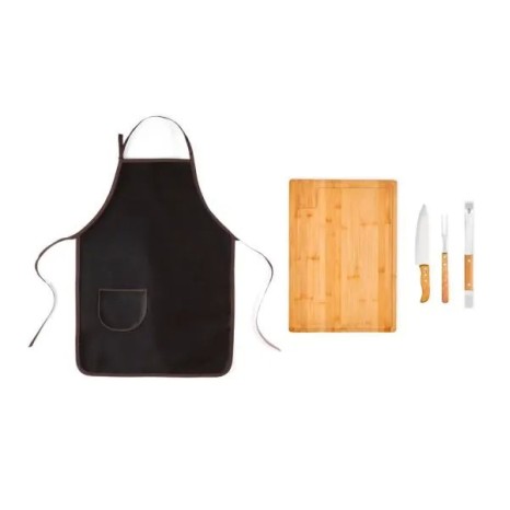 Kit para Churrasco com Avental 5 Pçs Personalizado