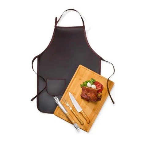 Kit para Churrasco com Avental 5 Pçs Personalizado