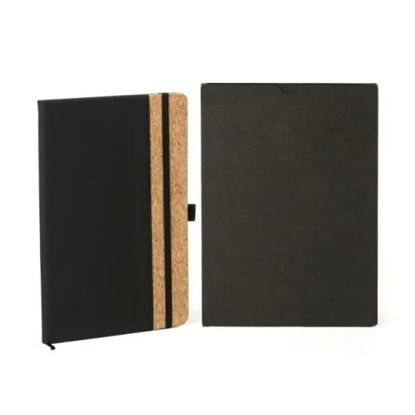 Caderno com Pauta Preto 14X21cm Personalizado