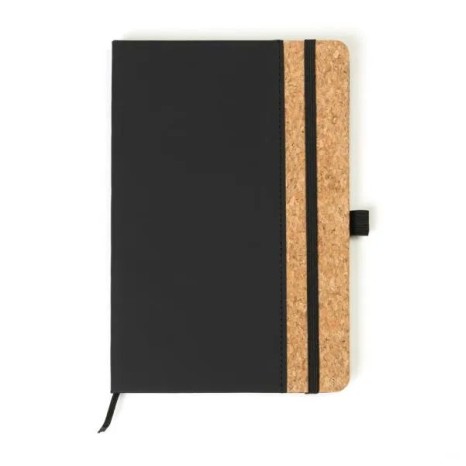 Caderno com Pauta Preto 14X21cm Personalizado