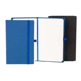 Caderneta Sem Pauta Azul 9,5X15,5 cm Personalizada