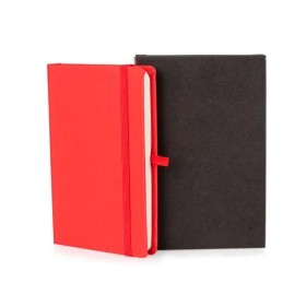Caderneta com Pauta Vermelho 12,2X17 cm Personalizada
