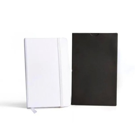 Caderneta Sem Pauta Branca 12,2X17 cm Personalizada