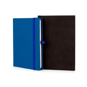 Caderneta Sem Pauta Azul 12,2X17 cm Personalizada