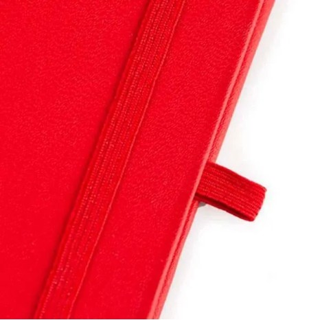 Caderneta Sem Pauta Vermelho 14X21 cm Personalizada