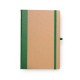 Caderneta Sem Pauta 14X21cm Bege/Verde Personalizada