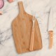 Conjunto para Cozinha em Bambu / Madeira / Inox 3 Pçs Personalizado