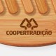 Conjunto para Pizza em Bambu/Madeira/Inox 35 cm 11 Pçs Personalizado