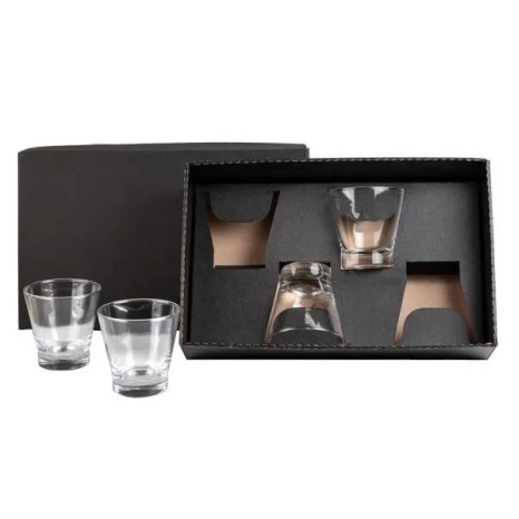 Jogo de Copos de Vidro para Caipirinha / Drink 350 Ml 4 Pçs Personalizado