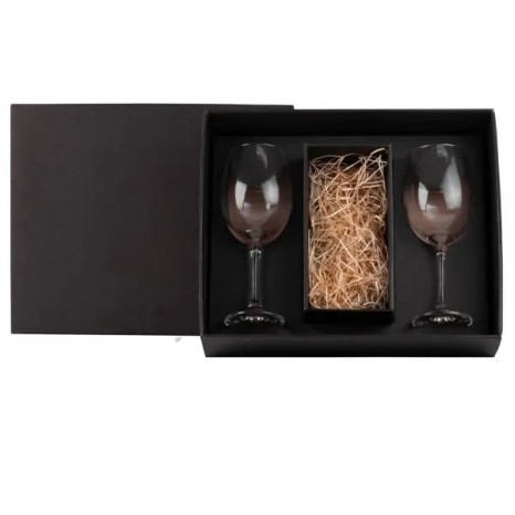 Jogo de Taças de Vidro P / Vinho 2 Pçs Não Acompanha A Garrafa Personalizado