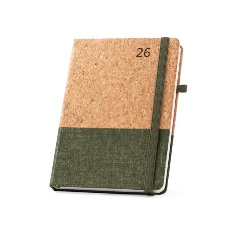 Agenda em Cortiça e Linho Personalizado